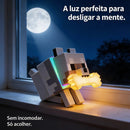 Lamparina Lobo do Minecraft – Luz de Conforto Nostálgica, Presente Perfeito para Fãs RGB