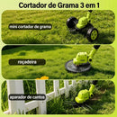 [NOVIDADE] Cortador de Grama 3 em 1 Sem Fio 21V com 2 Baterias Recarregáveis