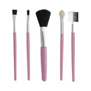 Kit com 5 pincéis profissional para maquiagem feminino
