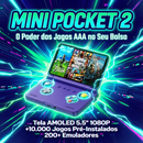 O Pocket Game 2™ – Console Gamer Portátil com +10.000 Jogos, Tela AMOLED 5.5” e Design Dobrável
