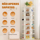 Sapateira Giratória Branca 8 Níveis | Para Sapatos, Botas, Bolsas e Acessórios